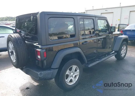 2022 Jeep Wrangler Unlimited Sport S 4X4 из США, поврежденный, VIN 1C4HJXDG6NW117778